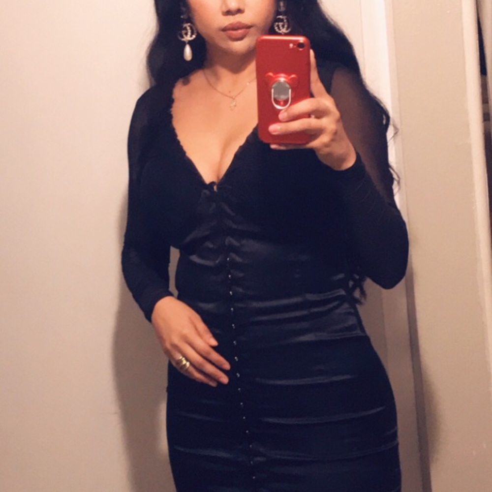 Mini black dress